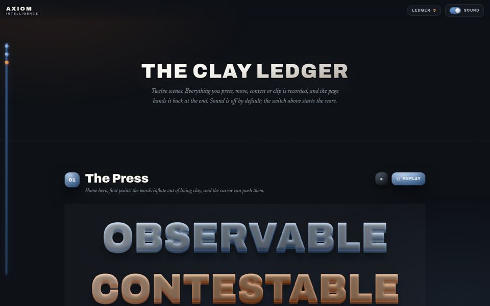 GLM 5.3 Prime · round 2 mock-up gallery, first screen